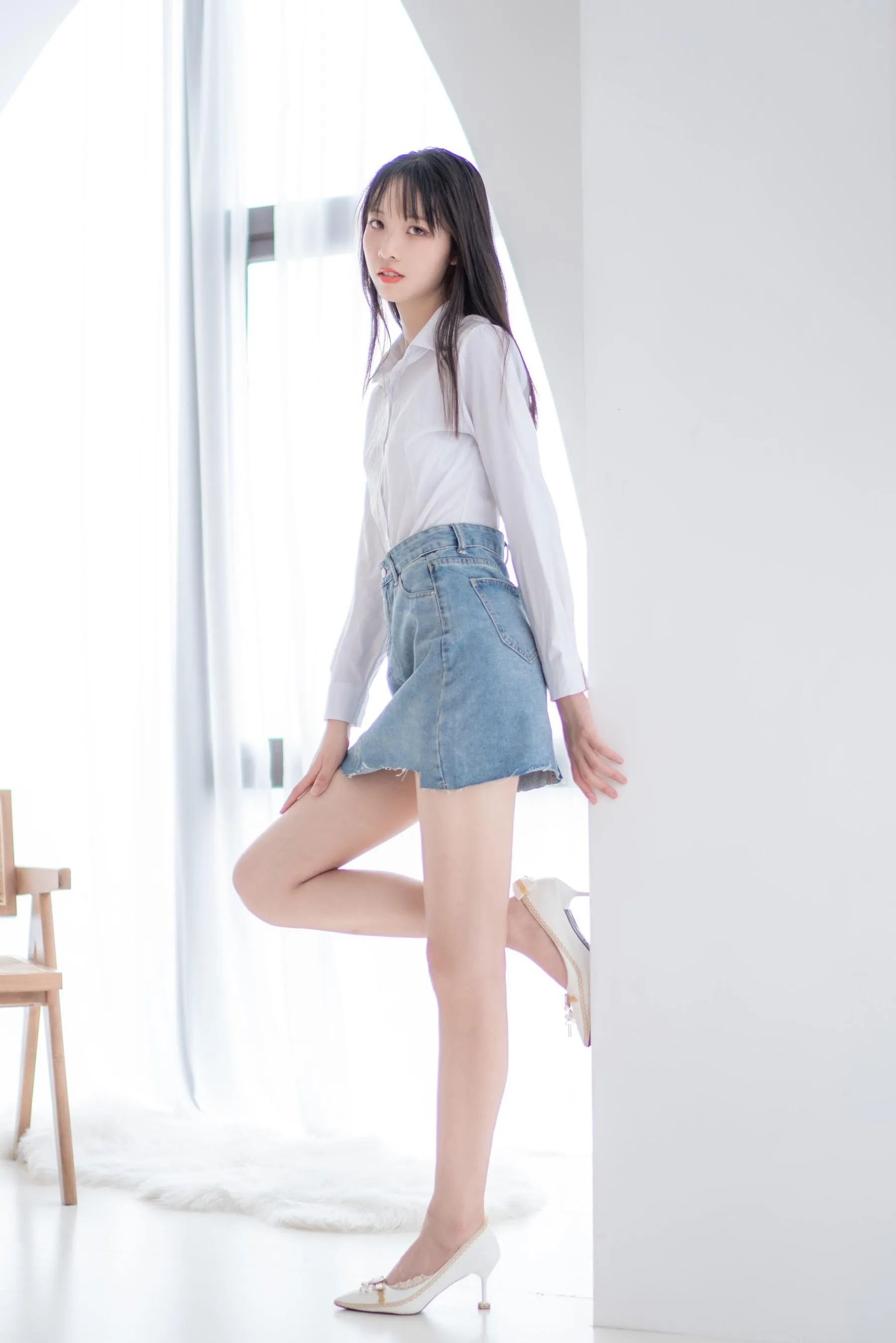 西瓜少女 NO.023 衬衫牛仔裙 [62P]插图2